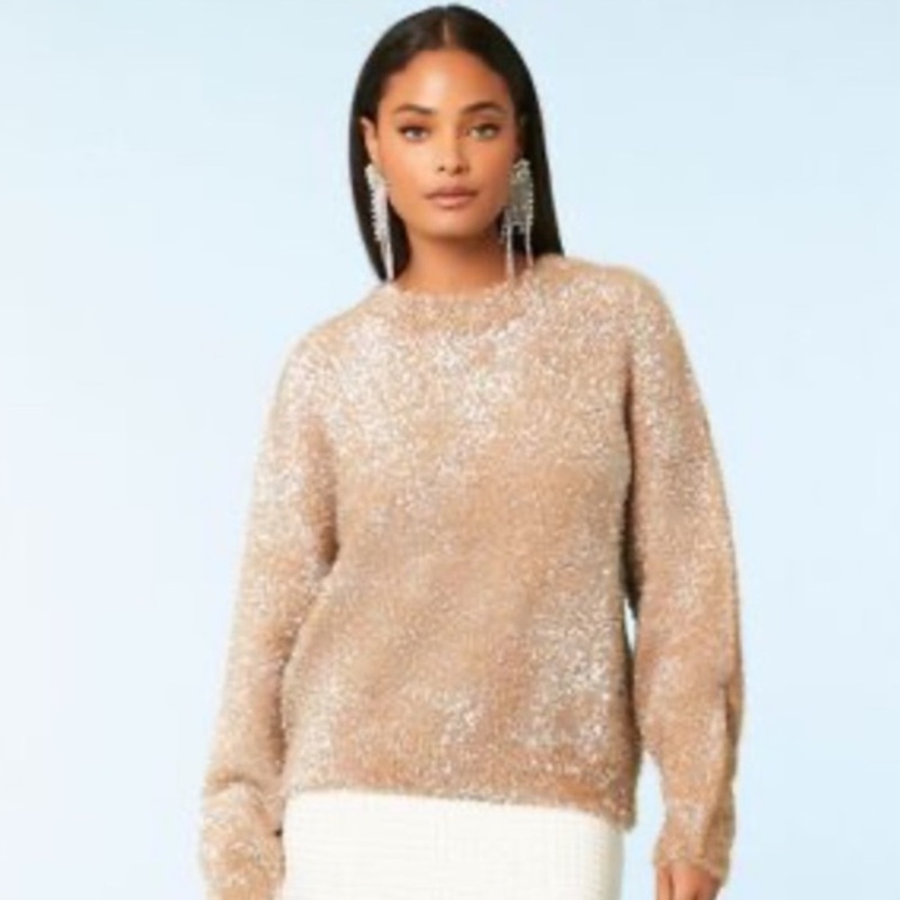 Occassion Metallic Knit Sweater - Picture 1 of 16